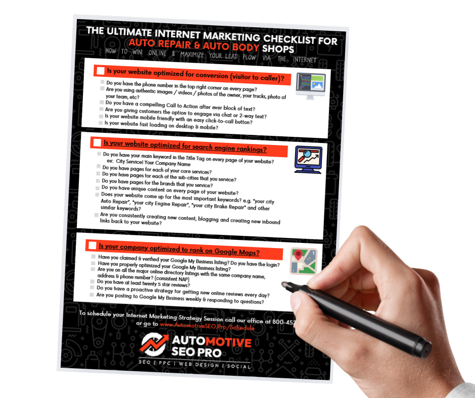 Ultimate Online Marketing Checklist Hero Graphic